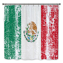 Mexican Grunge Flag. Vector Illustration. Bath Decor 67844313