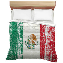 Mexican Grunge Flag. Vector Illustration. Bedding 67844313