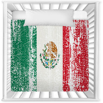 Mexican Grunge Flag. Vector Illustration. Nursery Decor 67844313
