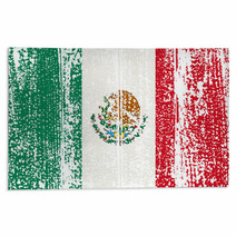 Mexican Grunge Flag. Vector Illustration. Rugs 67844313