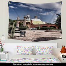Mexican Hacienda And Church Wall Art 68860652
