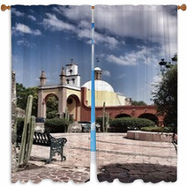 Mexican Hacienda And Church Window Curtains 68860652