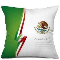 Mexican Left Side Brochure Cover Vector Pillows 54180346