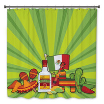 Mexican Party Card Bath Decor 44232279