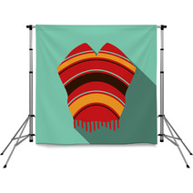 Mexican Poncho Vector Illustration Backdrops 67663638
