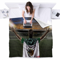 Mexican Soccer Player Blankets 61335634