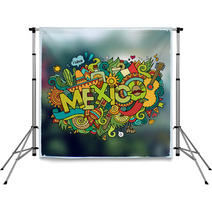 Mexico Hand Lettering And Doodles Elements Emblem Backdrops 108531304
