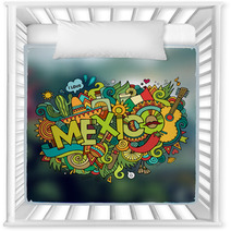Mexico Hand Lettering And Doodles Elements Emblem Nursery Decor 108531304