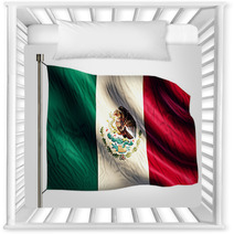 Mexico National Flag Isolated 3D White Background Nursery Decor 68821955