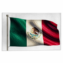 Mexico National Flag Isolated 3D White Background Rugs 68821955