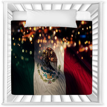 Mexico National Flag Light Night Bokeh Abstract Background Nursery Decor 69478654