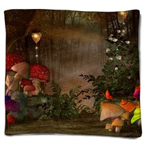 Midsummer Night's Dream Series - Magic Place Into The Forest Blankets 65908741