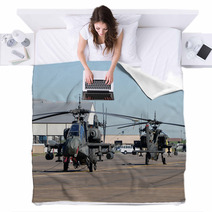 Military Attack Helicopters Blankets 62486952