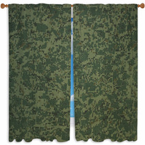 Military Camouflage Textile Window Curtains 72111834