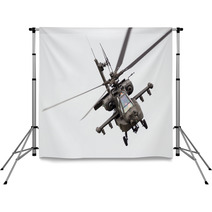 Military Helicopter In The Sky Backdrops 113318844