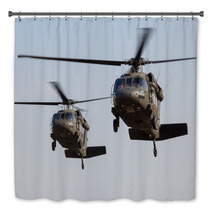 Military Helicopters Landing Bath Decor 120809001