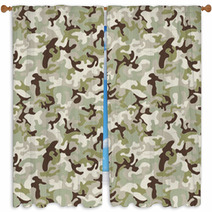 Military Pattern Window Curtains 54270652