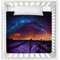 Milky Way Over Lavender Field France Nursery Decor 165098199