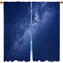 Milky Way Stars Background Window Curtains 67695574