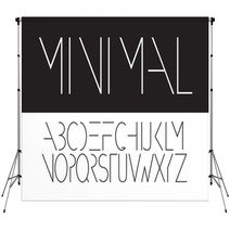 Minimal Alphabet Font Design Eps 10 Vector Backdrops 115547895