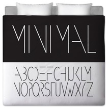 Minimal Alphabet Font Design Eps 10 Vector Bedding 115547895