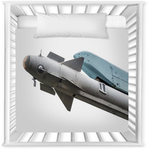 Missile Under The Wing Attack Aircraft Isolated On White Background Nursery Decor 126088762