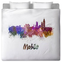 Mobile Skyline In Watercolor Bedding 83321083