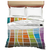 Modern Abstract Design, Colorful Geometric Template Bedding 32741255