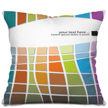 Modern Abstract Design, Colorful Geometric Template Pillows 32741255