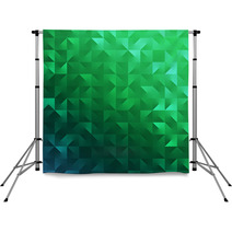 Modern Abstract Green Background For Saint Patrick's Day Backdrops 48255207