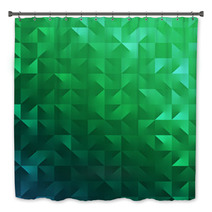 Modern Abstract Green Background For Saint Patrick's Day Bath Decor 48255207