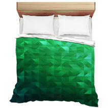 Modern Abstract Green Background For Saint Patrick's Day Bedding 48255207