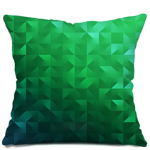 Modern Abstract Green Background For Saint Patrick's Day Pillows 48255207