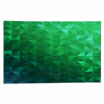 Modern Abstract Green Background For Saint Patrick's Day Rugs 48255207