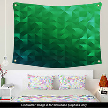 Modern Abstract Green Background For Saint Patrick's Day Wall Art 48255207