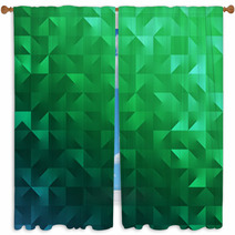 Modern Abstract Green Background For Saint Patrick's Day Window Curtains 48255207