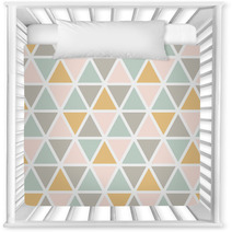 Modern Abstract Seamless Triangle Pattern Scandinavian Style Pastel Colors Vector Background Nursery Decor 212346672