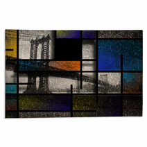 Modern Art Inspired Landscape New York City Rugs 64815456