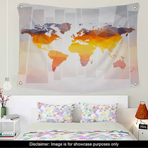 Modern Concept Of World Map Vector Wall Art 63938490