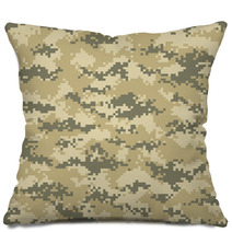 Modern Fashion Vector Trendy Camo Pattern Pillows 131564961