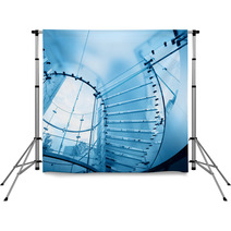 Modern Glass Staircase Backdrops 38910701