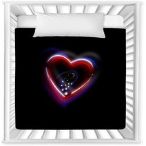 Modern Glowy USA Heart Nursery Decor 39746990