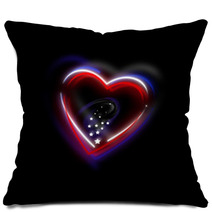 Modern Glowy USA Heart Pillows 39746990