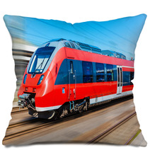 Modern High Speed Train Pillows 65782397