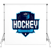 Modern Professional Hockey Logo For Sport Team Backdrops 189229648