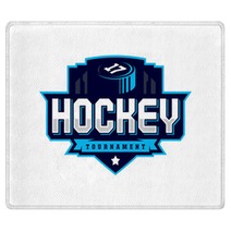 Modern Professional Hockey Logo For Sport Team Rugs 189229648
