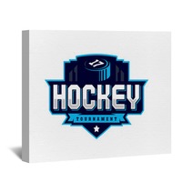 Modern Professional Hockey Logo For Sport Team Wall Art 189229648