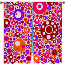 Modern Seamless Polka Dots Window Curtains 51453095