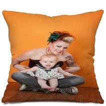 Mom With Her Baby Pillows 29803702