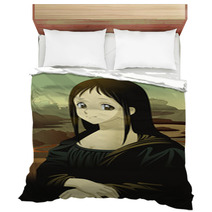Mona Lisa Anime Manga Style Bedding 21531293